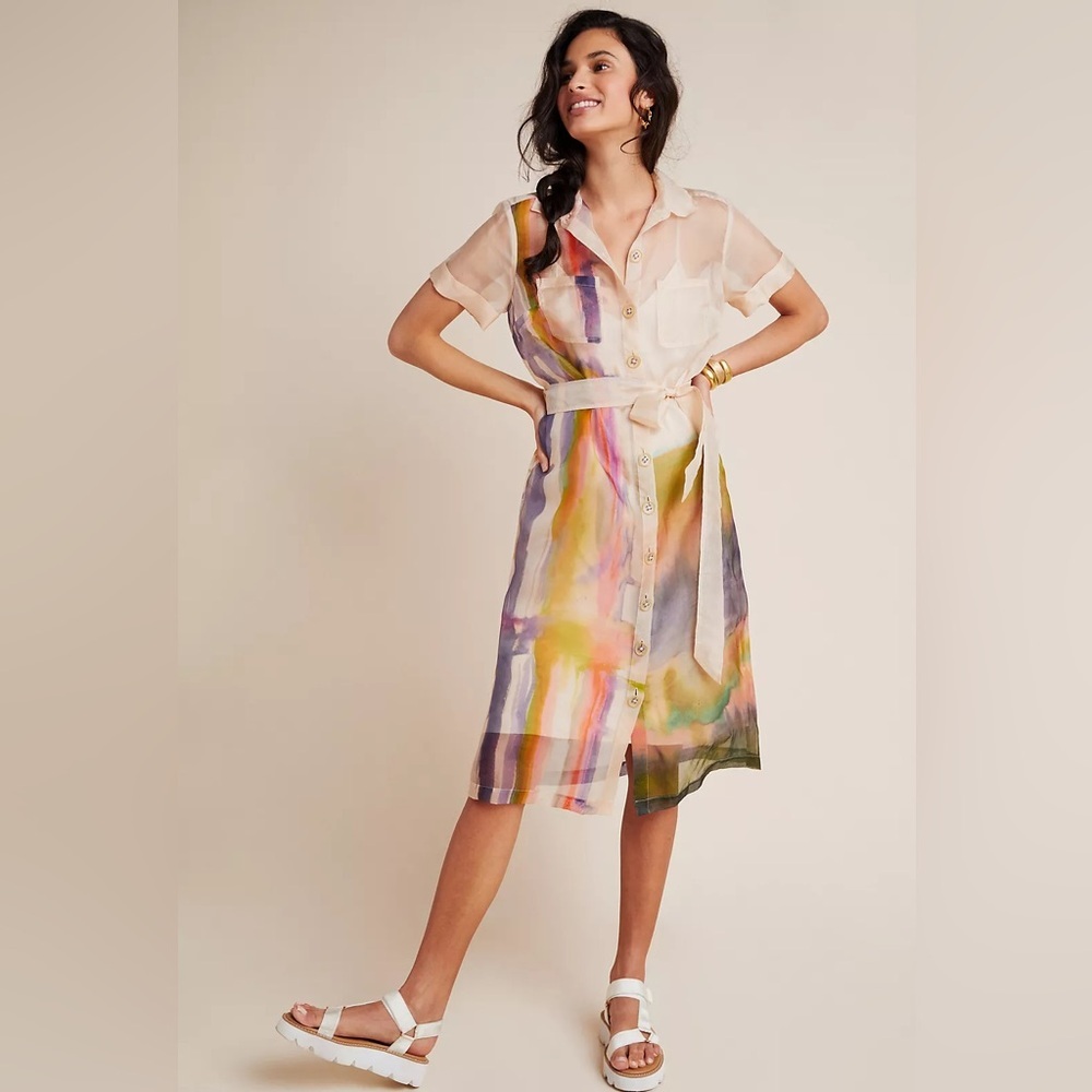 Anthropologie Aimee Clarke Shirt Dress